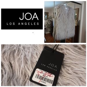 NEW/W/TAGS J.O.A. LOS ANGELES CHIC TO SHAG VEST